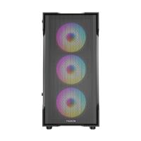 FAZEON F1 650W 80+ BRONZE 4x120MM RGB FANLI mATX MESH KASA - 3